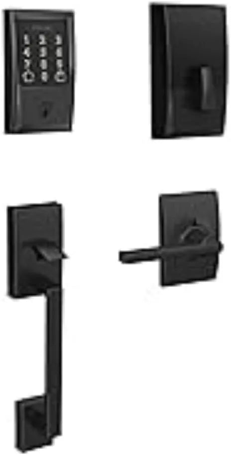 Schlage Encode Wi-Fi Smart Lock with Century Handleset, Matte Black