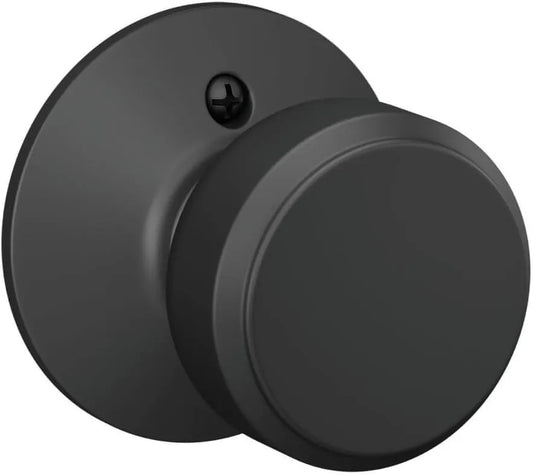 Schlage Bowery Hall/Closet Passage Door Knob, Matte Black