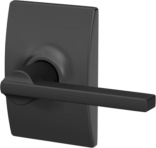 SCHLAGE Latitude Hall/Closet Passage Door Handle, Reversible, Matte Black