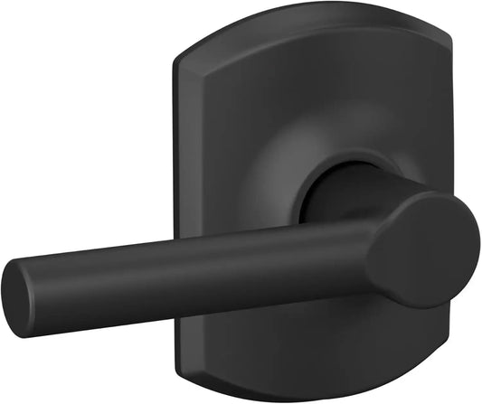 SCHLAGE Broadway Hall/Closet Passage Door Handle, Reversible, Matte Black