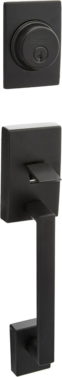 Schlage F92-CEN Century Dummy Exterior Handleset from The F-Series, Matte Black