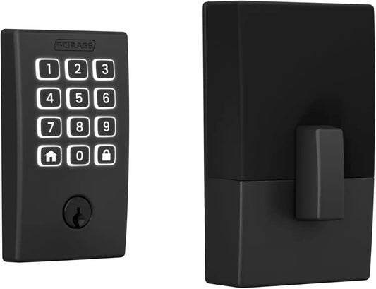 Schlage Arrive Smart WiFi Deadbolt Lock with Century Trim, Matte Black