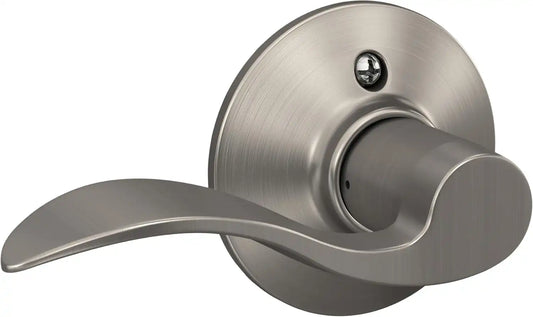SCHLAGE Accent Non-Turning Dummy Door Handle, Right Handed, Satin Nickel
