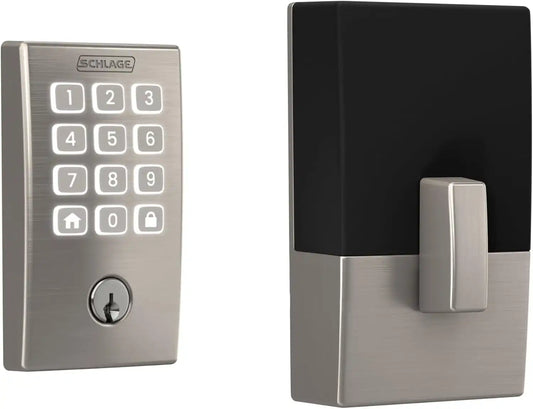 Schlage Arrive Smart WiFi Deadbolt Lock with Century Trim, Satin Nickel